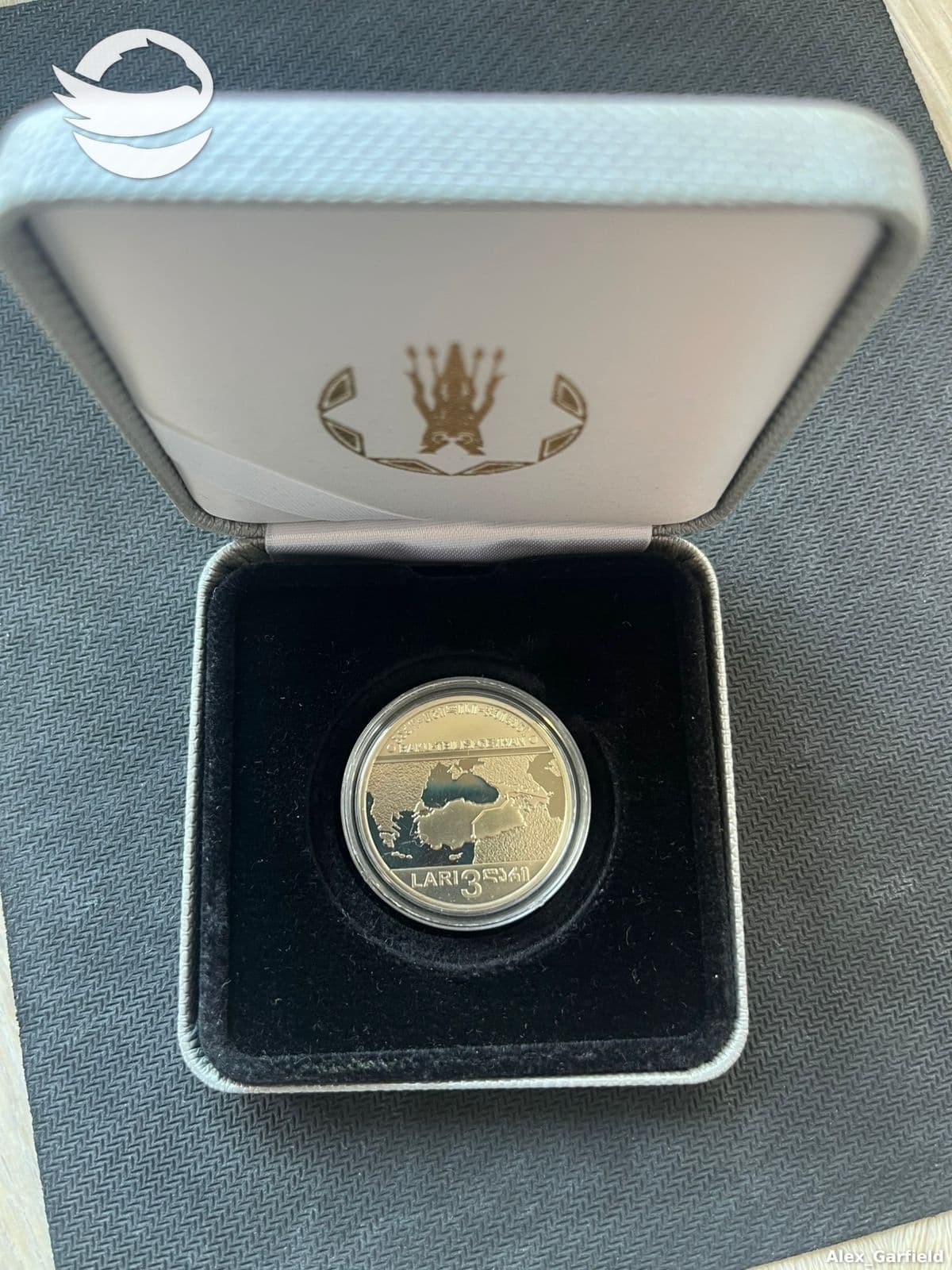 3 ლარი - ბაქო, თბილისი, ჯეიჰანი (ნიკელის საკოლექციო მონეტა)