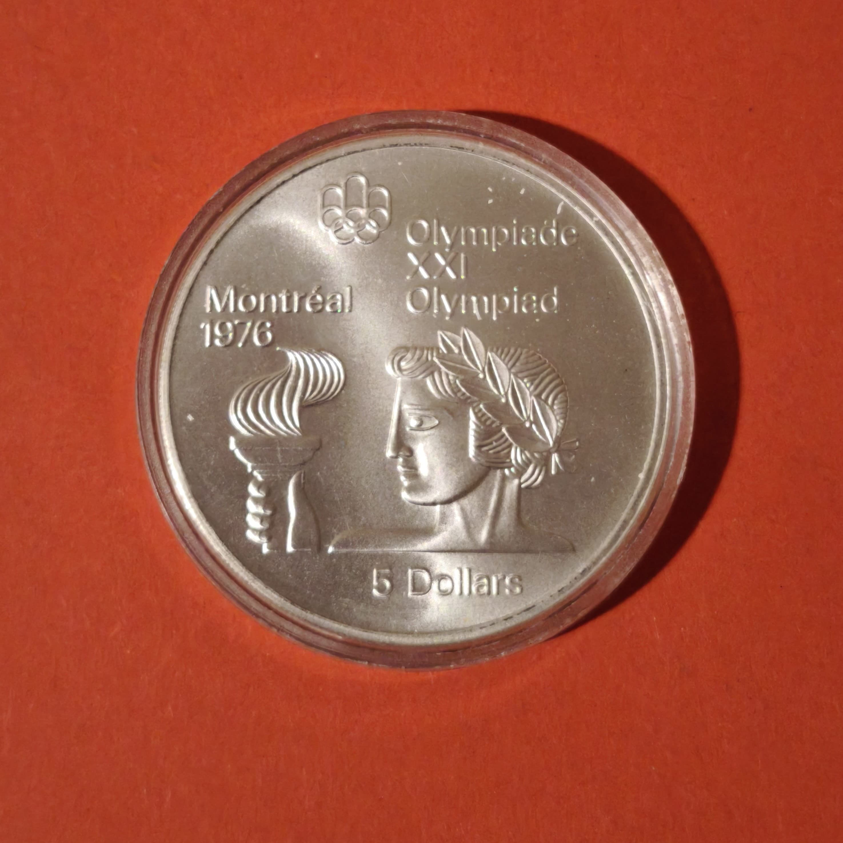 კანადა 5 დოლარი - ვერცხლის საკოლექციო მონეტა / ოლიმპიადა